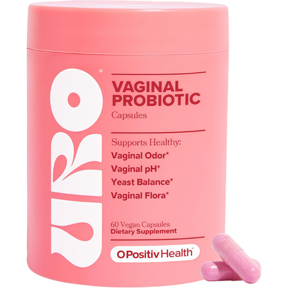 O Positiv URO Vaginal Probiotics for Women pH Balance with Prebiotics & Lactobacillus – Vaginal Health Supplement – Promote Healthy Vaginal Odor & Flora, 60 Count (Pack of 1), 1 Month Supply