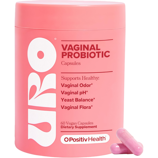 O Positiv URO Vaginal Probiotics for Women pH Balance with Prebiotics & Lactobacillus – Vaginal Health Supplement – Promote Healthy Vaginal Odor & Flora, 60 Count (Pack of 1), 1 Month Supply